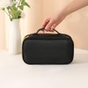 Belijoeuri Large Makeup Bag, High Quality Black Makeup Bag with