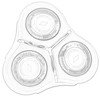 New DEARCOOL 3Pcs for Phi-lips Norelco Shaving Head for Shaver