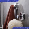2pcs Luxe Hold No-Drill Hooks Stainless Steel Suction Hooks Vacuum