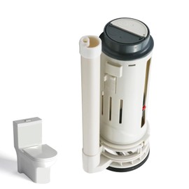 Tulead 3-Inch Dual Flush Valve - Toilet Repair Parts, 275mm Height, for One-Piece Toilet