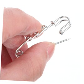 Operitacx Pack of 100 3-hole safety pin brooch for crafts, fashion jewellery, gold decoration, DIY brooches, accessories, brooch pins with holes, pin decorating, safety clothing, skirt