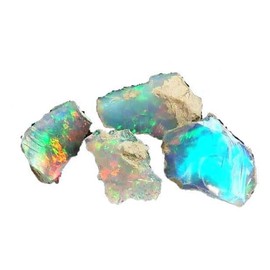SCIENCE Natural Mineral Specimen "Ethiopia Opal (Ethiopia-Opal) Approx. 0.4 inches (10 mm); Origin: Ethiopia Federal Democratic Republic of Ethiopia" Original Specimen Case (3.2 x 2.4 x H.8 inches (82
