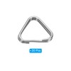 PATIKIL Camera Strap Lug Ring, 20 Pack Metal Triangle Split