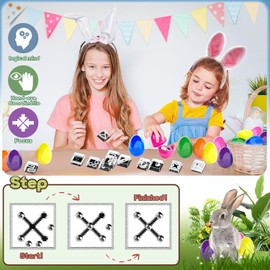 24 Pack Easter Eggs with Maze Cube Puzzle Toys for Teens Adults Kids, Easter Basket Stuffers Ideas, Mini Maze Puzzle Party Favors Games, Easter Gifts for Teen Boys Girls (Maze Cube)