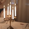 White Taper Candle 20 Bulk, Unscented Dripless Chimes Candle, H