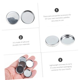 TOVINANNA 150pcs Diy Makeup Palette Accessory Empty Eyeshadow Blusher Pans Lightweight Travel Case