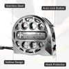 7.5M/25FT Stainless Steel Retractable Tape Measure with Double-Sided Scale, Manual