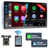 Double Din Car Stereo with Wireless Carplay,Wireless Android Auto,7 inch