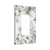Sage Green Eucalyptus Leaves 1 Gang Single Rocker Decorative Light