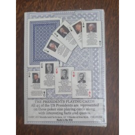 U.S. Playing Cards The Presidents Playing Cards Deck 45 Presidents USA Sealed Includes TRUMP~Quotes