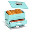 Nostalgia Extra Large Diner-Style Steamer, 20 Hot Dogs and 6
