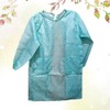 FOMIYES Long Sleeve Aprons: Polyester Apron with Pockets: Multifunctional Cooking