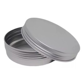 Meliars Frasco Pomadera Aluminio Metal 100 Grs ( 12 Piezas)