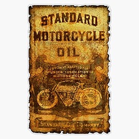 Standard Motorcycle Oil Usa Vinyl Decal Wall Laptop Bumper Sticker 5"