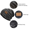 Mens Winter Beanie Hat Scarf Set Warm Fleece Lined Snow