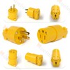 Muelenmy 10 PCS Electrical Plug+1 PCS Extension End Cord Replacement