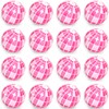 Whaline 16Pcs Disco Inflatable Beach Ball 16'' Pink Pool PVC