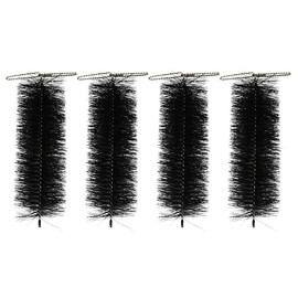 Selections Pack of 4 Black Drain & Gutter Brush Downpipe Leaf Guard Protection Plugs (30cm)