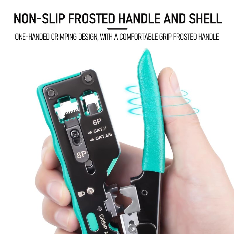LMX RJ12/RJ45 Data Cable Crimper, Wire Stripper, Wire Cutter, CAT