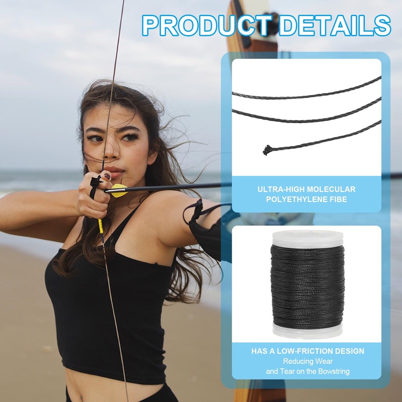 sourcing map Archery Recurve Bow String Serving Thread 120 Yard