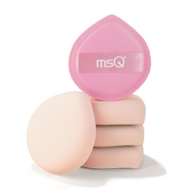 MSQ 5Pcs Makeup Sponge For Foundation Concealer and Powder, Triangle Powder Puff Soft Sponges Blender, Latex Free Blender Sponge For Liquid, Cream, Powder Seamless & Flawless Makeup, 2.16 in, Pink