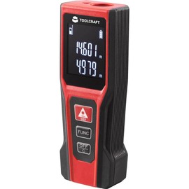 TOOLCRAFT Laser Distance Meter 20 m Digital Rangefinder Precise Laser Measurements LCD Display Rangefinder for Construction and Crafts Laser Meter