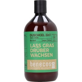 benecosBIO 2-in-1 Shower Gel "Lass Gras drüber wachsen", 500 ml
