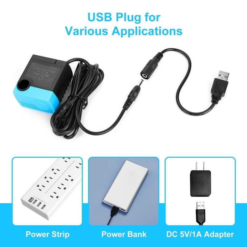 SanKlev SP-400LV Cat Water Fountain Pump,USB Replacement Pump for Pet