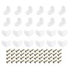 sourcing map 100Pcs 90 Degree Plastic Corner Braces, 24x17x24mm Nylon