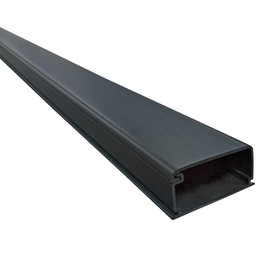 Electriduct Extra Large Latching Cable Raceway - 2" x 1" Channel (2100 Series) - 1 Stick - 45 Inch Long - Black