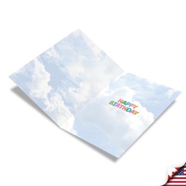 The Best Card Company - 100th Birthday Card with Envelope - Milestone Birthday Notecard, 100 Years Old (Not 3D or Raised) - Inflated Messages 100 (Not Actual Balloons) C5651HMBG