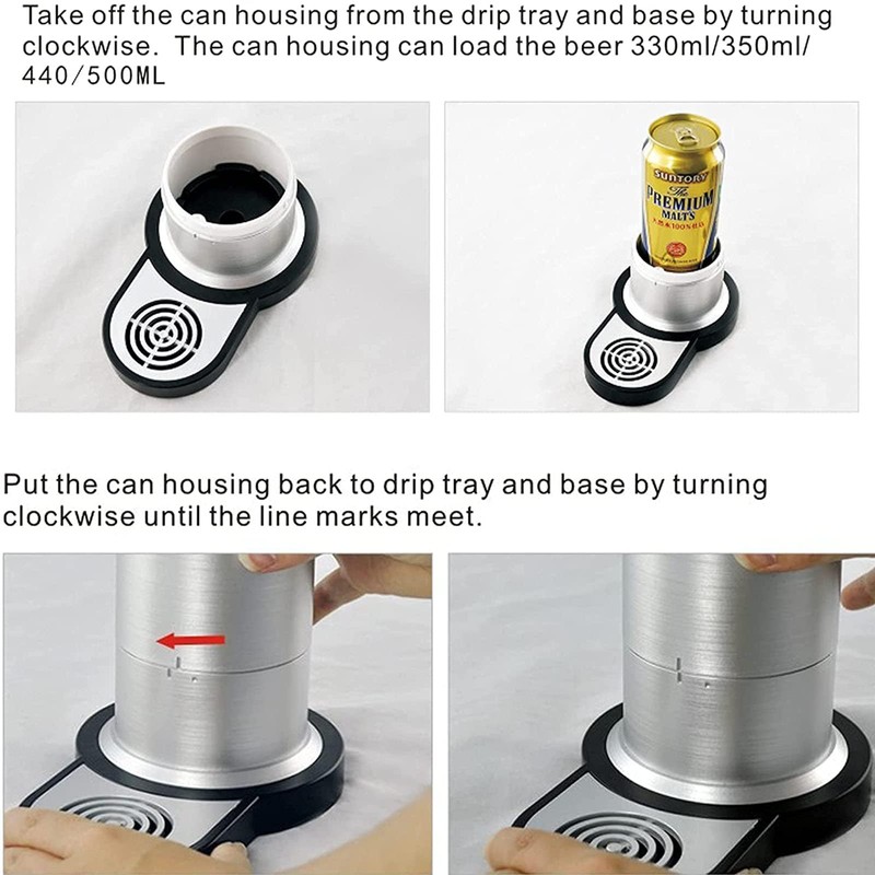 YJSG Beer Draft Dispenser,Beer Foam Machine,Canned Beer Draft System,Beer Foam