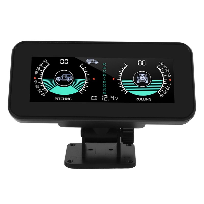 Universal Intelligent Car Inclinometer Tilt Gauge High Resolution HUD Digital