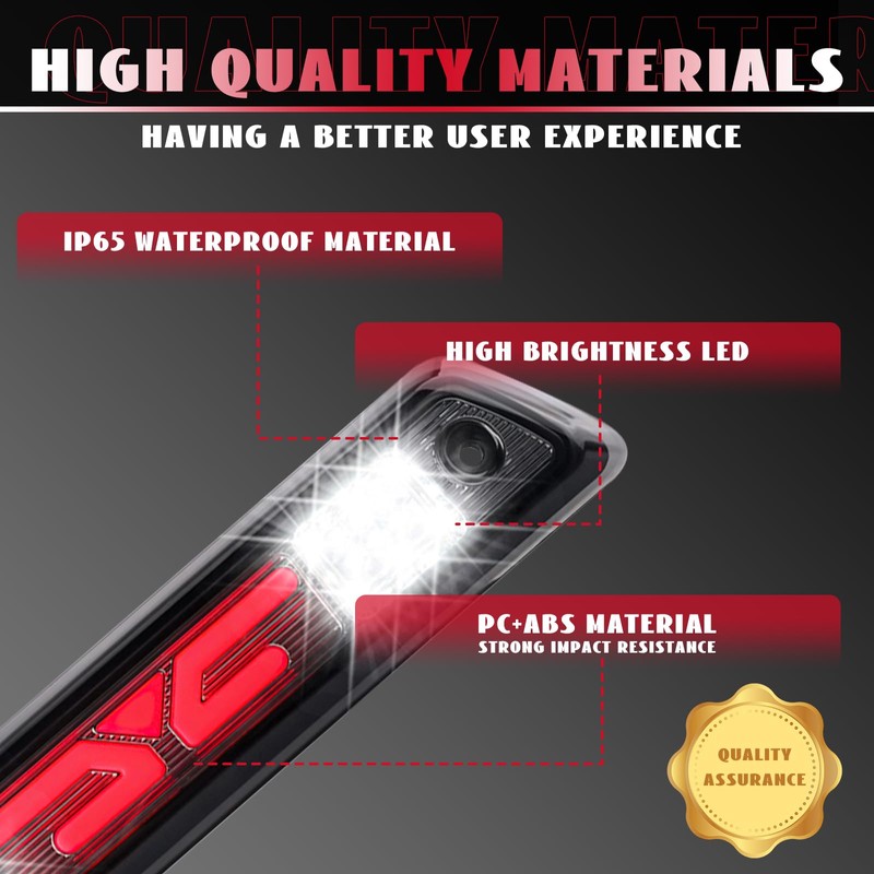Nrgedzam LED Third Brake Light for Ford F150 Smoked Lens
