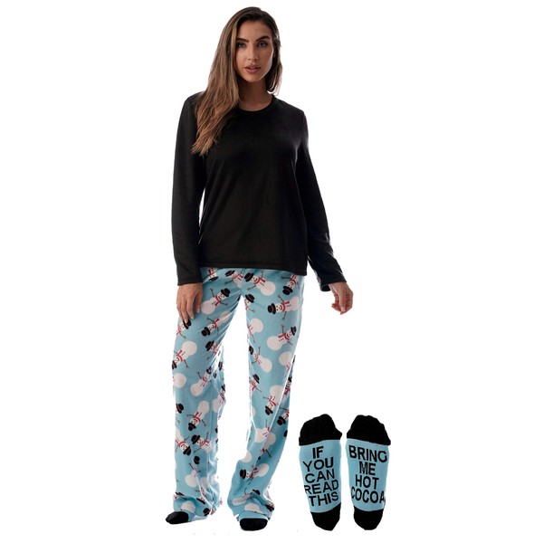 Just Love Womens Microfleece Pajama Pants Set with Socks 6734-10331-L