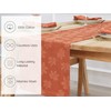 PurpleEssences Rust Jacquard Fall Table Runner Collection, 14x72-in Autumn Table