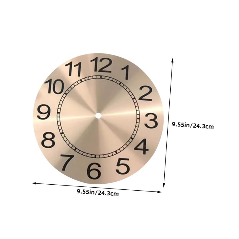 iplusmile Aluminum Clock Dial Replacement for DIY Projects Rose Gold