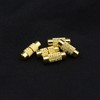 EMSea 60pcs Screw Twist Clasps Brass Barrel Jewelry End Tip