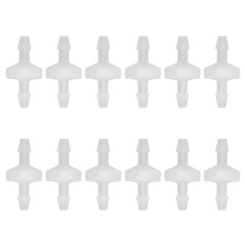 12PCS PP Check Valve Control Check Valve One Way Air Valve Single way check valve for Fish Tank Chemical Industry (5.1mm)