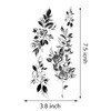 32pcs Black Rose Flower Temporary Tattoo Sticker For Women,Multiple Floral