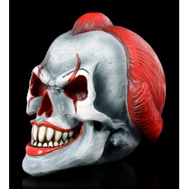 Figuren Shop GmbH Gothic Skull Horror Clown - Play Time | Fantasy Decorative Figurine, Hand Painted
