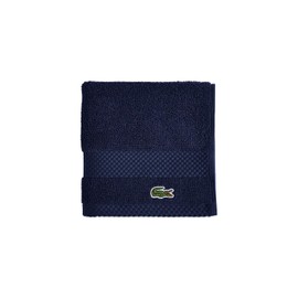 Lacoste Heritage - Paño de Lavado de algodón Supima Azul Marino, 13 x 13 Pulgadas