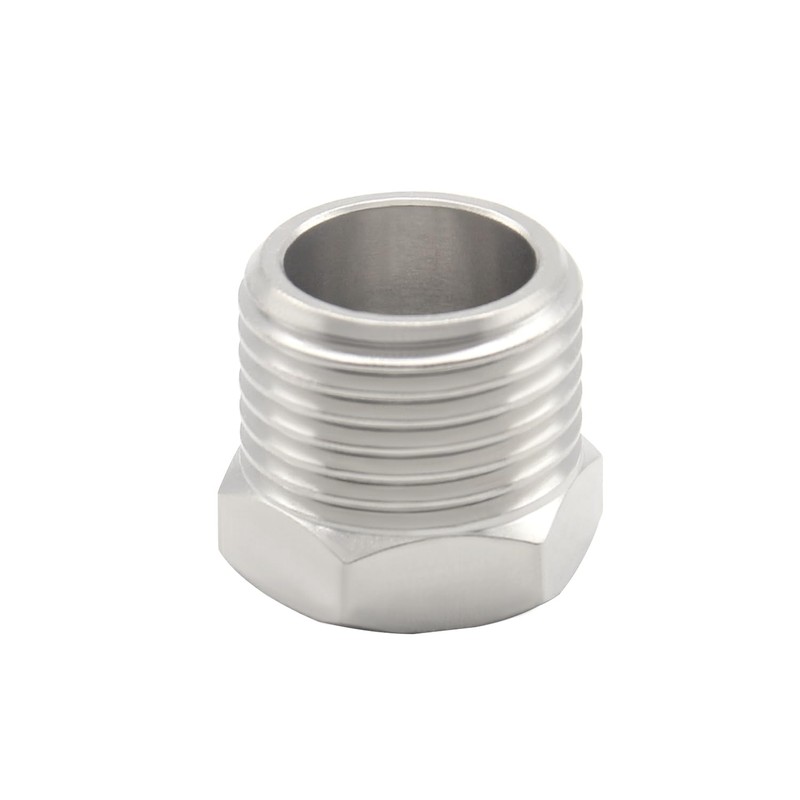 Fitvell Nickel Plated Brass Reducer Faucet Adapter G 1/2 Male