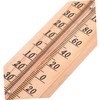 KONTONTY Analog Temperature Gauge Small Wooden Thermometer for Kitchen Cooking