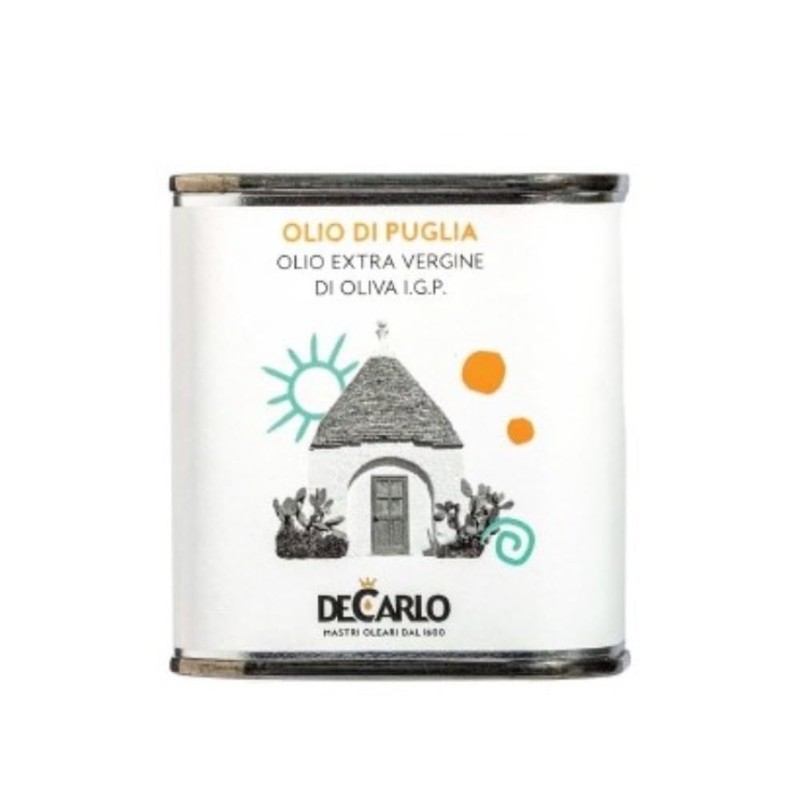 De Carlo. Extra Virgin Olive Oil. Olio di Puglia I.G.P.