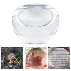Dome Magnifier, 6X Magnifier Dome Optical Acrylic Magnifying Glass Paperweight Magnifying Glass Desktop Dome Magnifier for Reading 78 X 50mm