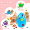 Easter Eggs for Filling, Plastic, Pack of 12, Coloured Printed