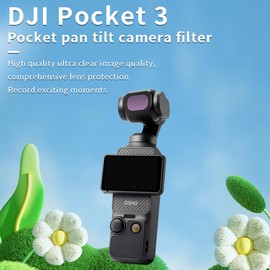 PALUMMA フィルターセット、DJI Osmo Pocket 3 カメラアクセサリー用、カメラレンズフィルター カメラアクセサリー用 (UV、CPL、ND8、ND16、ND32、ND64)