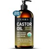 Organic Castor Oil in Glass Bottle – 16 Oz Cold