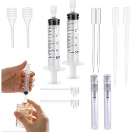 2 Set Perfume Extractor Kits，10 Pcs Dispenser,2 Refill Bottle,Dispenser Pump Transfer Tool for Syringe Extractor Travel Refillable